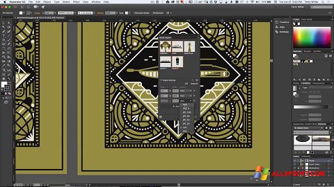 Petikan skrin Adobe Illustrator untuk Windows XP