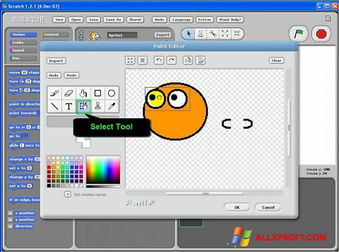 Petikan skrin Scratch untuk Windows XP