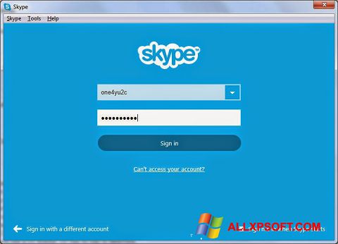 Petikan skrin Skype Setup Full untuk Windows XP
