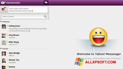 Petikan skrin Yahoo! Messenger untuk Windows XP