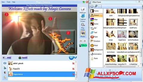 Petikan skrin Magic Camera untuk Windows XP
