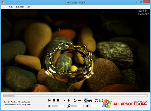 Petikan skrin Stereoscopic Player untuk Windows XP