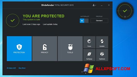 Petikan skrin Bitdefender untuk Windows XP