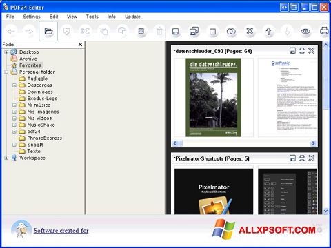 Petikan skrin PDF24 Creator untuk Windows XP