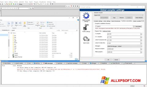 Petikan skrin Cygwin untuk Windows XP