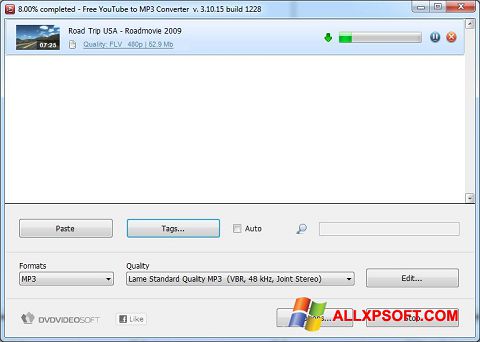 Petikan skrin Free YouTube to MP3 Converter untuk Windows XP