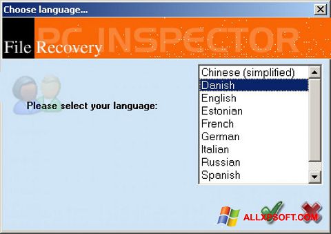 Petikan skrin PC Inspector File Recovery untuk Windows XP