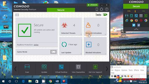 Petikan skrin Comodo Internet Security Premium untuk Windows XP