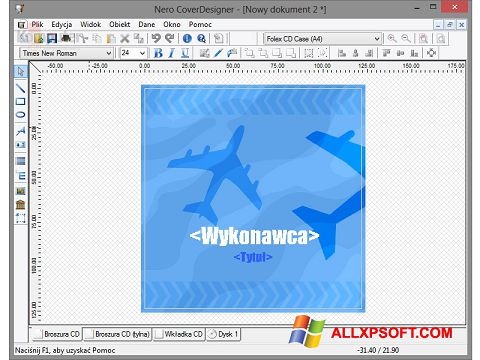 Petikan skrin Nero Cover Designer untuk Windows XP