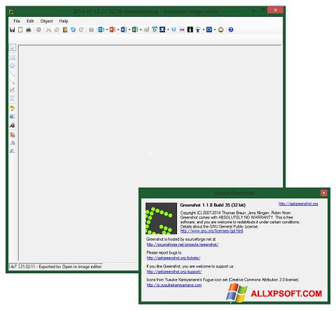 Petikan skrin Greenshot untuk Windows XP