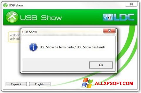 Petikan skrin USB Show untuk Windows XP