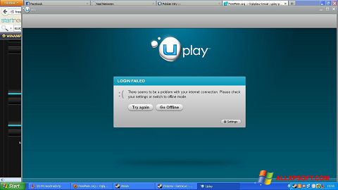 Petikan skrin Uplay untuk Windows XP