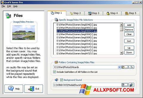 Petikan skrin VideoSaver untuk Windows XP
