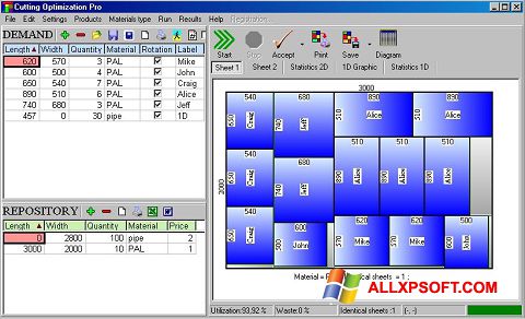 Petikan skrin Cutting untuk Windows XP