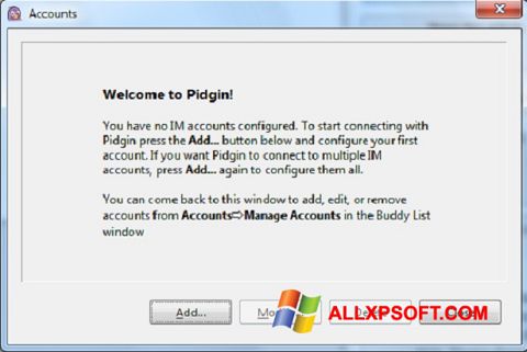 Petikan skrin Pidgin untuk Windows XP