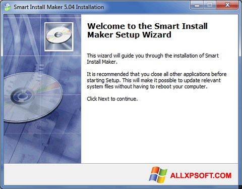 Petikan skrin Smart Install Maker untuk Windows XP