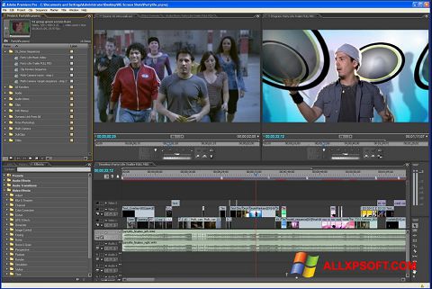 Petikan skrin Adobe Premiere Pro untuk Windows XP