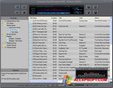 Petikan skrin JetAudio untuk Windows XP