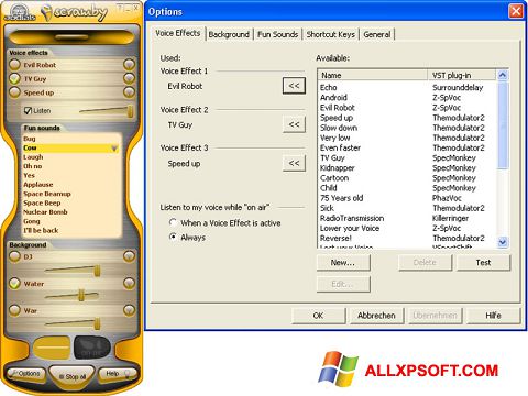 Petikan skrin Scramby untuk Windows XP