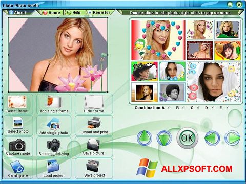 Petikan skrin Photo Booth untuk Windows XP