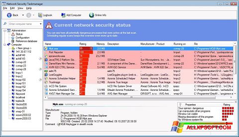 Petikan skrin Security Task Manager untuk Windows XP