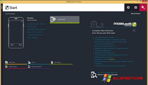Petikan skrin MOBILedit! untuk Windows XP