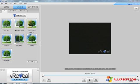 Petikan skrin vReveal untuk Windows XP