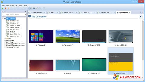 Petikan skrin VMware Workstation untuk Windows XP