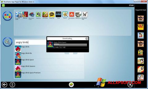 Petikan skrin BlueStacks untuk Windows XP