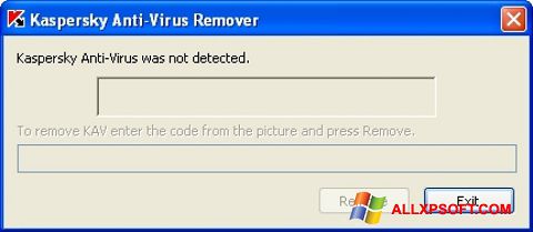 Petikan skrin KAVremover untuk Windows XP