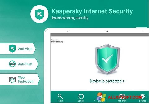 Petikan skrin Kaspersky Internet Security untuk Windows XP